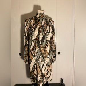 H & M Snake print tunic dress